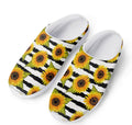 Sunflower Striped Pattern Print Mesh Casual Shoes