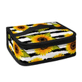 Sunflower Striped Pattern Print Small Lunch Bag