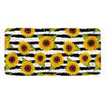 Sunflower Striped Pattern Print Towel