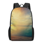 Sunrise Beach Print 17 Inch Backpack