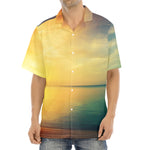 Sunrise Beach Print Aloha Shirt