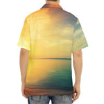 Sunrise Beach Print Aloha Shirt