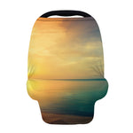 Sunrise Beach Print Baby Seat Cover