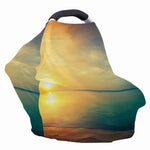 Sunrise Beach Print Baby Seat Cover