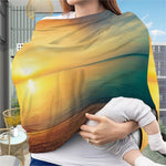 Sunrise Beach Print Baby Seat Cover