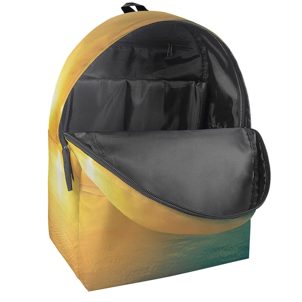 Sunrise Beach Print Backpack