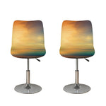 Sunrise Beach Print Bar Stool Covers