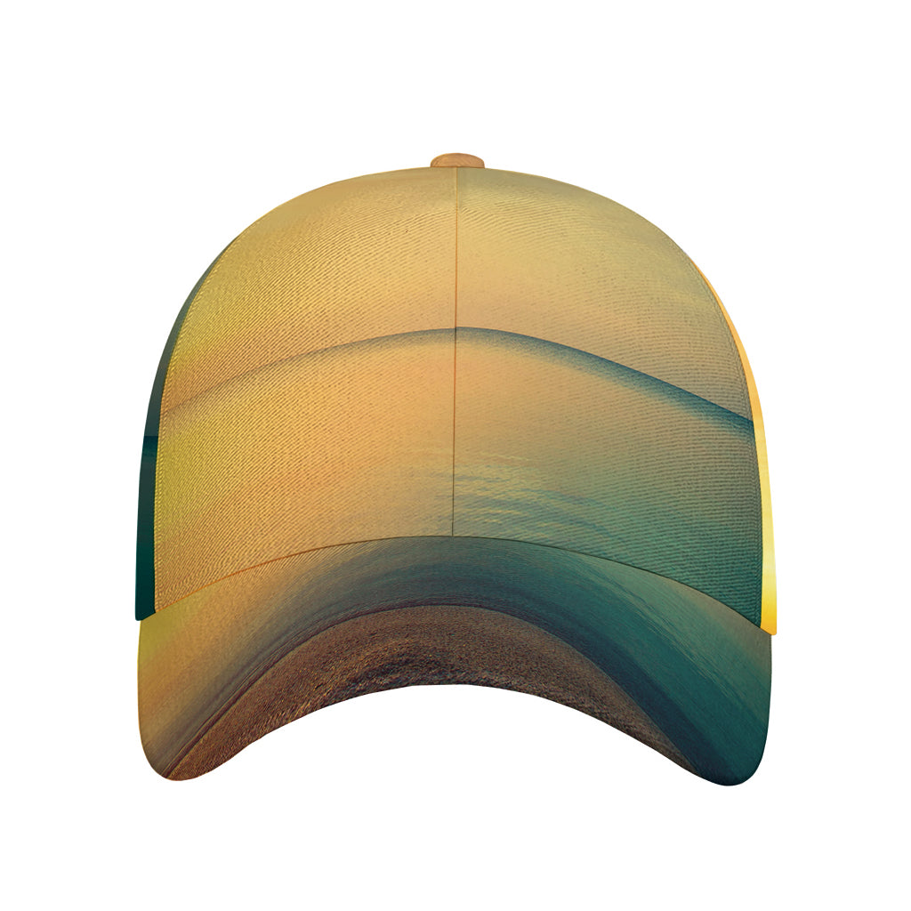 Sunrise Beach Print Baseball Cap