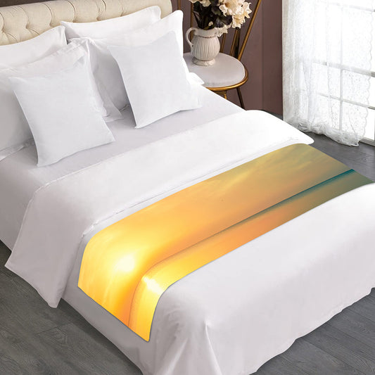 Sunrise Beach Print Bed Runner