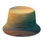 Sunrise Beach Print Bucket Hat