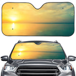 Sunrise Beach Print Car Windshield Sun Shade
