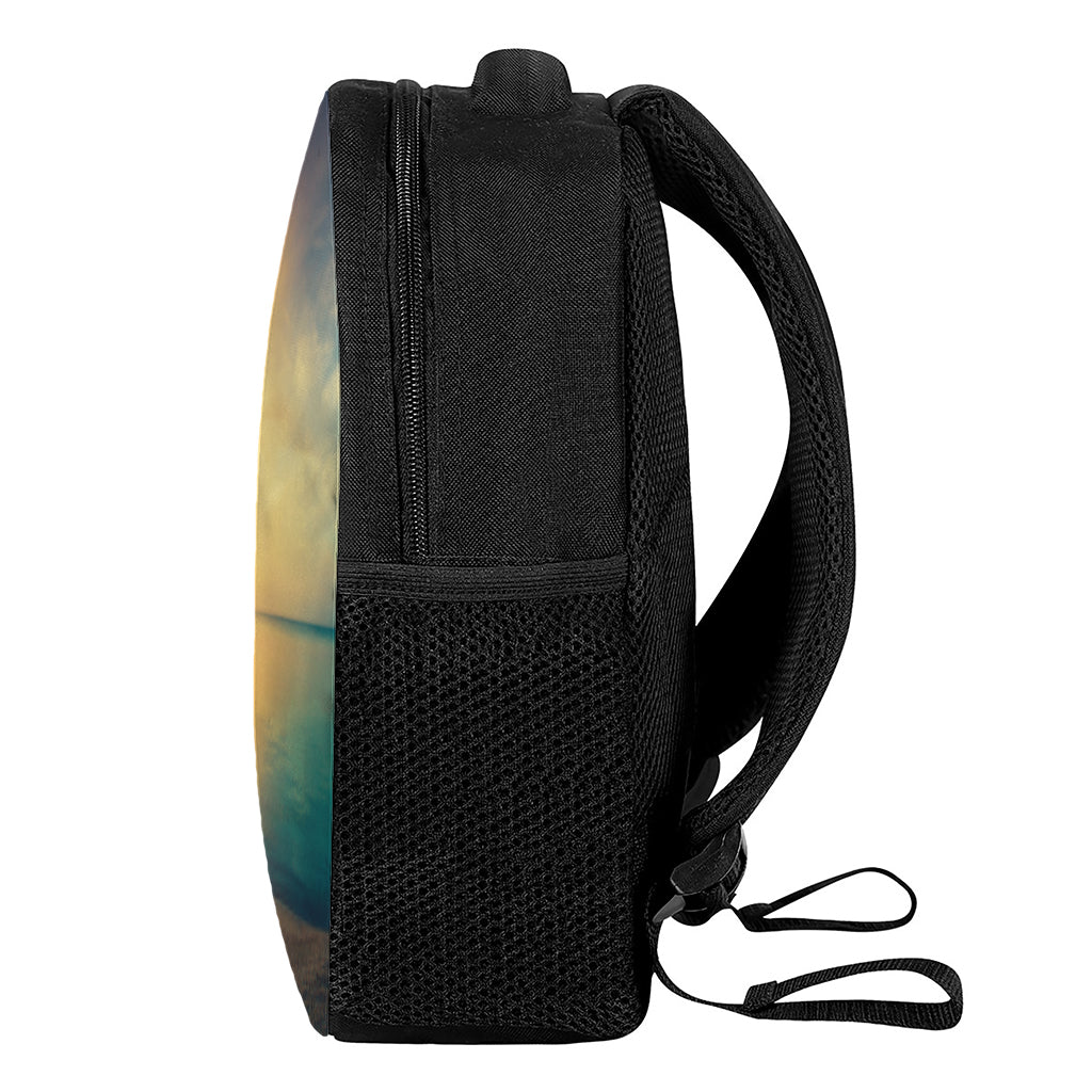 Sunrise Beach Print Casual Backpack