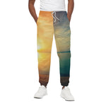 Sunrise Beach Print Cotton Pants