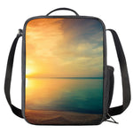 Sunrise Beach Print Crossbody Lunch Bag
