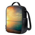 Sunrise Beach Print Crossbody Lunch Bag