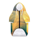 Sunrise Beach Print Dog Zip Up Hoodie