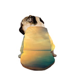 Sunrise Beach Print Dog Zip Up Jacket