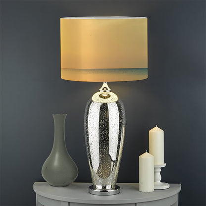 Sunrise Beach Print Drum Lamp Shade