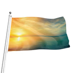 Sunrise Beach Print Flag