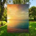 Sunrise Beach Print Garden Flag