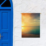 Sunrise Beach Print Garden Flag