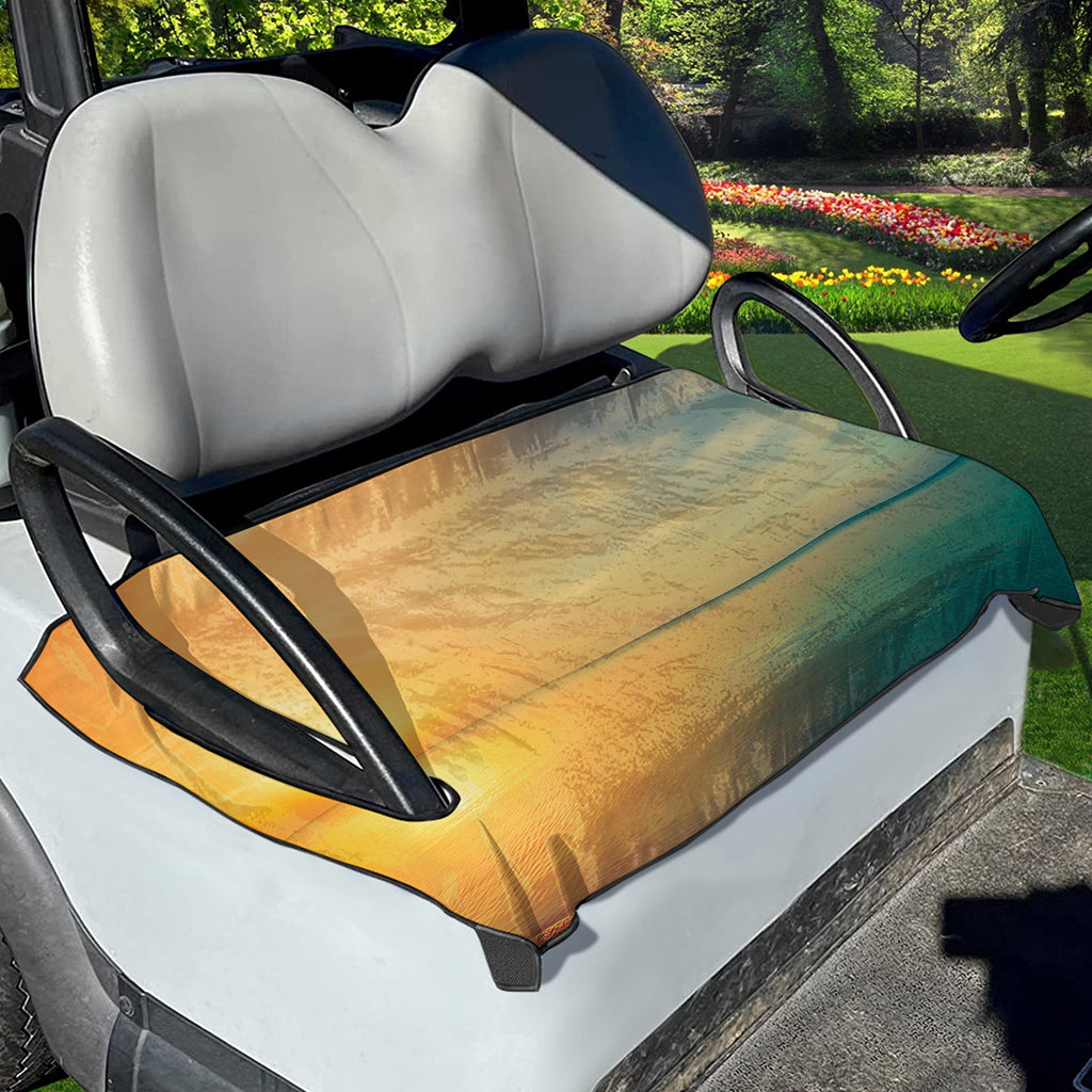 Sunrise Beach Print Golf Cart Seat Cover