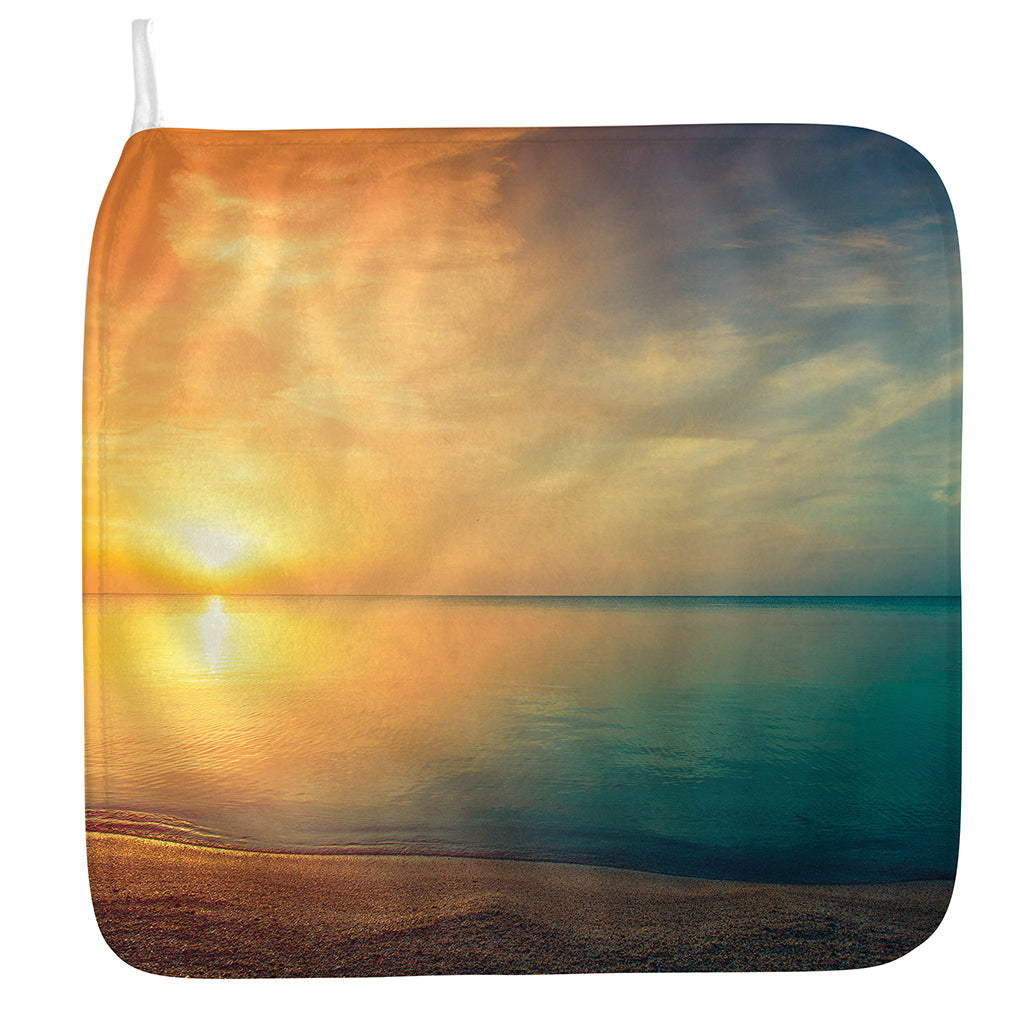 Sunrise Beach Print Hand Towel