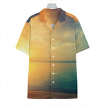 Sunrise Beach Print Hawaiian Shirt