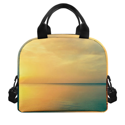 Sunrise Beach Print Insulated Lunch Bag