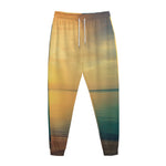 Sunrise Beach Print Jogger Pants