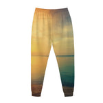 Sunrise Beach Print Jogger Pants