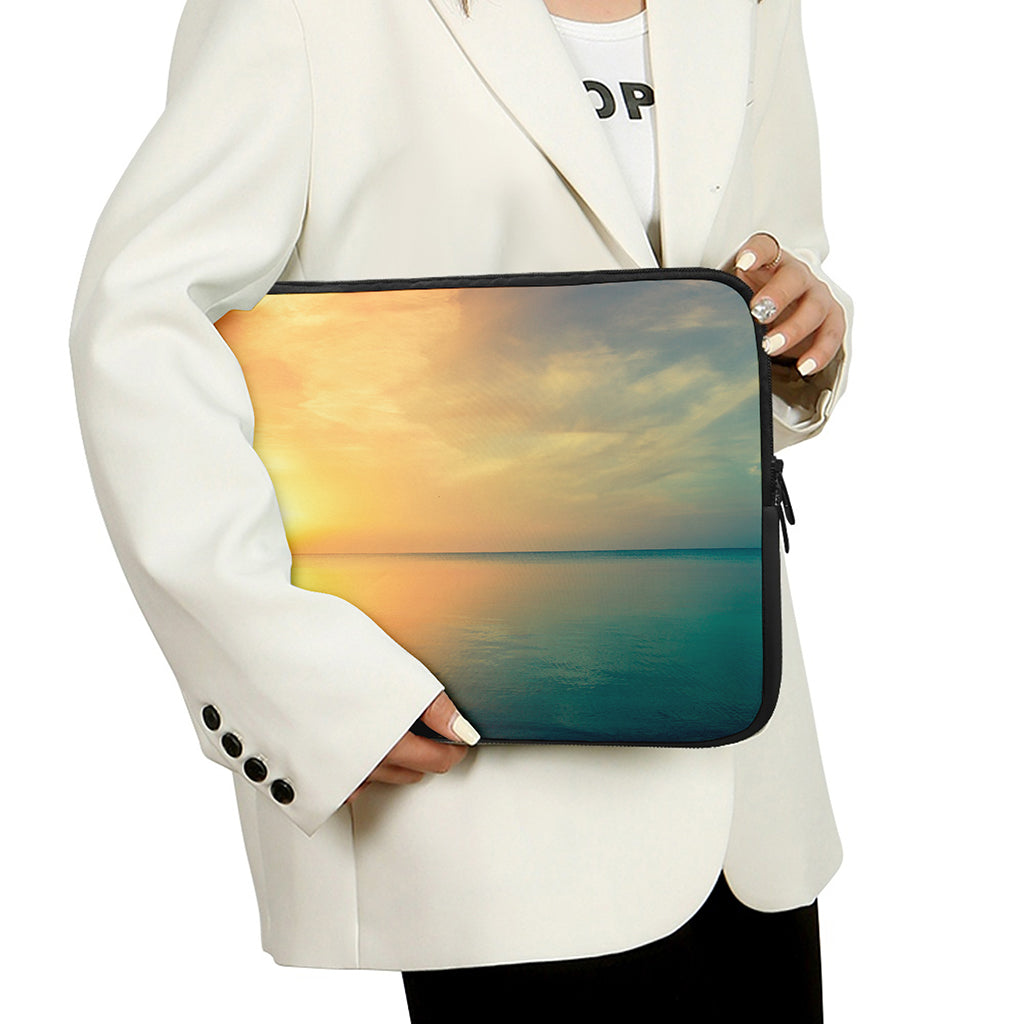Sunrise Beach Print Laptop Sleeve