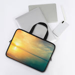 Sunrise Beach Print Laptop Sleeve With Handle