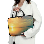 Sunrise Beach Print Laptop Sleeve With Handle