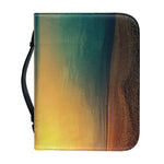 Sunrise Beach Print Leather Bible Cover