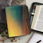 Sunrise Beach Print Leather Bible Cover