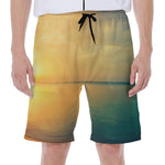 Sunrise Beach Print Men's Beach Shorts