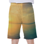 Sunrise Beach Print Men's Beach Shorts