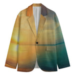 Sunrise Beach Print Men's Blazer