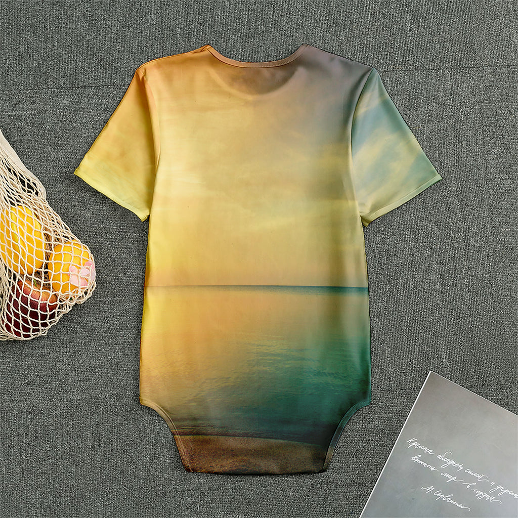 Sunrise Beach Print Men's Bodysuit