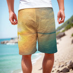 Sunrise Beach Print Men's Cargo Shorts