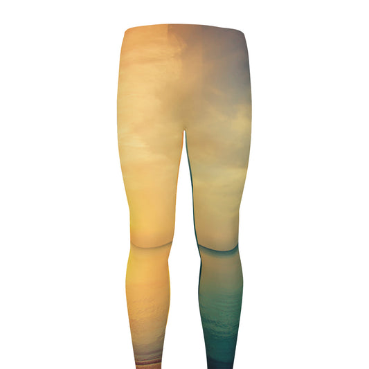 Sunrise Beach Print Men's leggings
