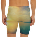 Sunrise Beach Print Men's Long Boxer Briefs