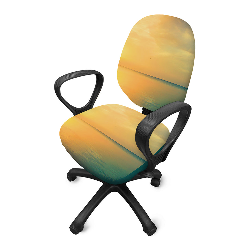 Sunrise Beach Print Office Chair Cover
