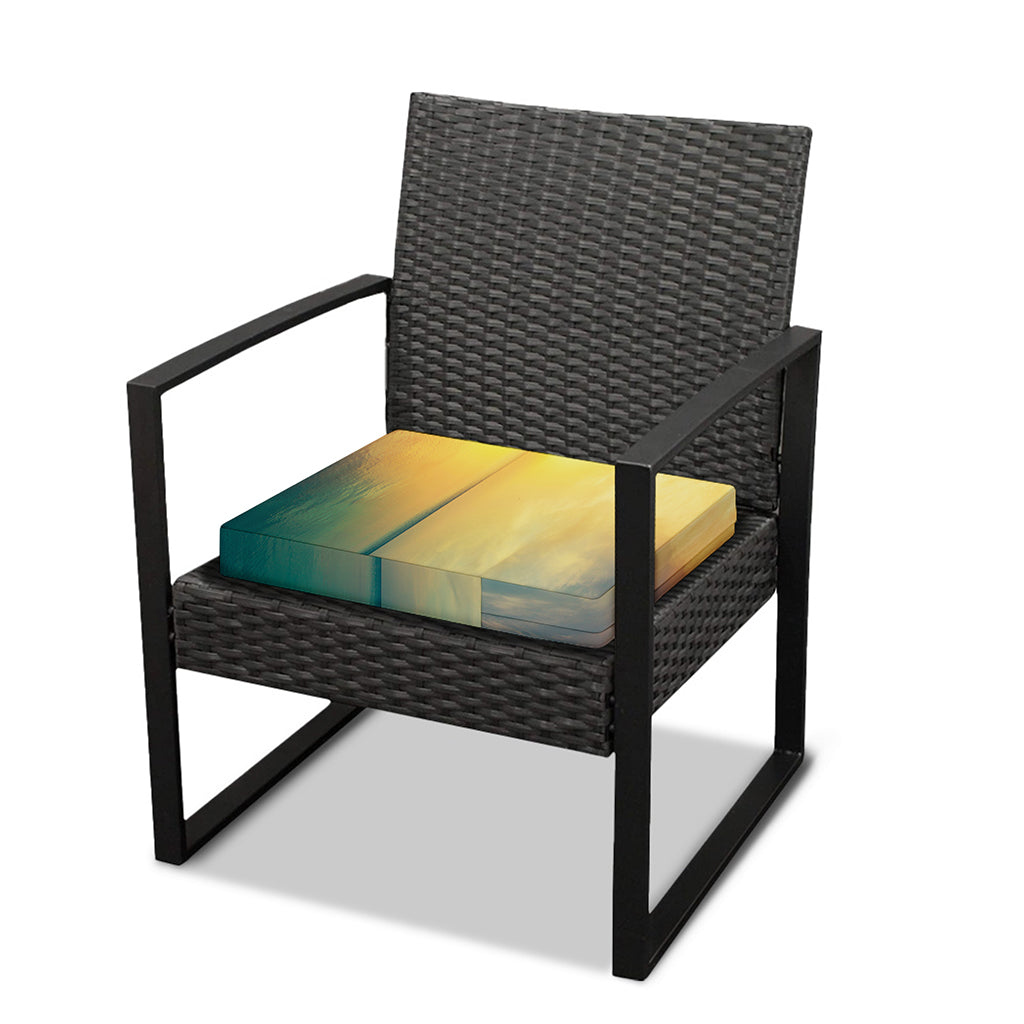 Sunrise Beach Print Outdoor Seat Cushion Cover