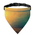 Sunrise Beach Print Over The Collar Dog Bandana