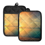 Sunrise Beach Print Pot Holders With Pocket