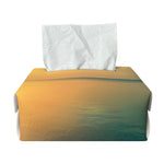 Sunrise Beach Print Rectangle Tissue Box Cover