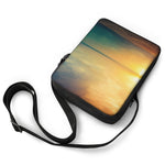 Sunrise Beach Print Rectangular Crossbody Bag