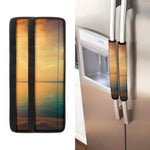 Sunrise Beach Print Refrigerator Handle Covers